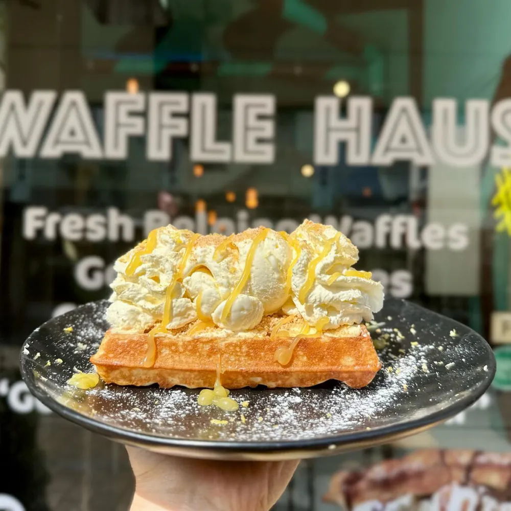 A dessert from NZ Waffle Haus